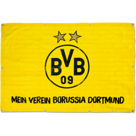 BVB Borussia Dortmund Balkonfahne 100cm x150cm NEU 