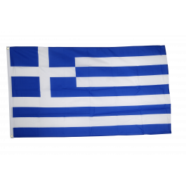 Flaggenfritze Griechenland Flagge – 90x150 Cm, 100% Polyester, Wetterfest, Mit Metallösen, Beidseitig Bedruckt