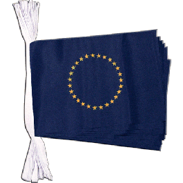 AZ FLAG Europäische Union Fahnenkette - 12 Meter Mit 20 EU Flaggen