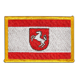 Flaggenfritze® Fahnenkette Deutschland & Nordrhein-Westfalen - 5,9 M Lang, 15 Fahnen à 15x22 Cm