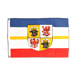 U24 Fahne Flagge Mecklenburg mit Ochsenkopf 60 x 90 cm