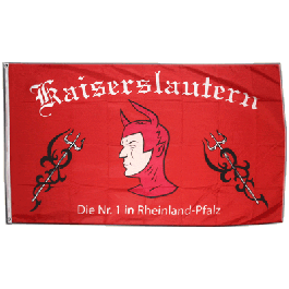 90 x 150 cm Fahnen Flagge Kaiserslautern Bulldog Fan 