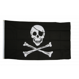 Fahne Flagge Metall Skull Pirat Biker 20 x 30 cm Bootsflagge Premiumqualität 