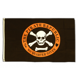 Flaggenfritze Piraten Flaggen-Pin – Anstecker Vergoldet, Hartemaille, Ca. 2 X 2 Cm, Für Sammler & Fans