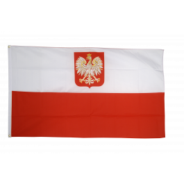 Tischflagge Polen mit Adler polnische Tischfahne 15x22cm 