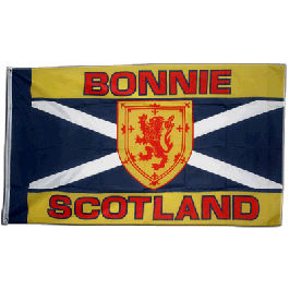 Flaggenkette Schottland 'Bonnie Scotland' – 5,9 M Lang Mit 15 Fahnen (je 15x22 Cm), Wetterfest