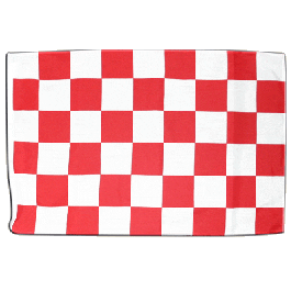 Fahnen Flagge Flaggenkette Karo Rot Weiß 6 Meter Lang 