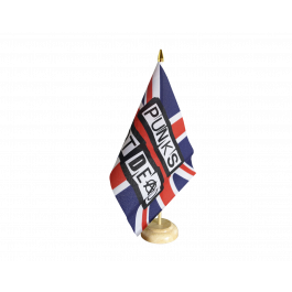 Tischflagge Großbritannien Punks Not Dead britische Tischfahne 15x22cm 