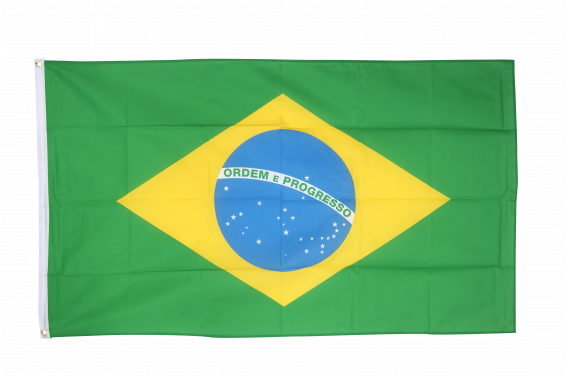 Brasilien Flagg Brasilianische Fahne 90 x 150 cm Messingösen doppelter Naht 