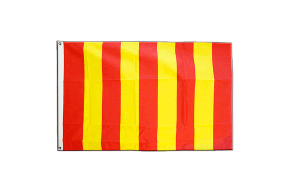 Stockflagge Stockfahne Streifen gelb-rot 60x90cm Fahne Flagge mit Stock 