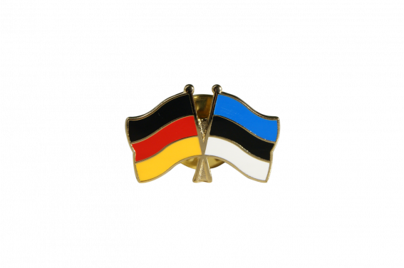 Flaggenfritze Estland Flaggen-Pin – Vergoldeter Anstecker Aus Hartemaille, Ca. 2 Cm, Perfekt Für Sammler & Zum Tragen
