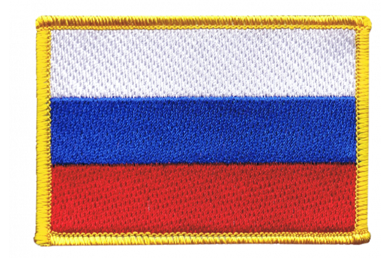 Aufnäher Russland Zarenreich Fahne Flagge Aufbügler Patch 8 x 5 cm 