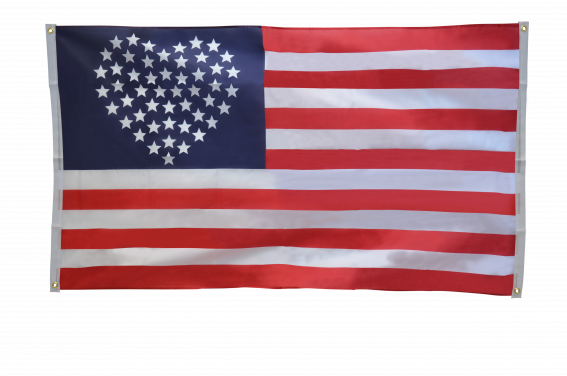 BALKONFLAGGE BALKONFAHNE Herzflagge USA Flagge Fahne für den BALKON 90x150cm 