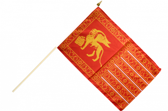 30 x 45 cm Flaggenfritze® Stockflagge Italien Venedig Republik 697-1797