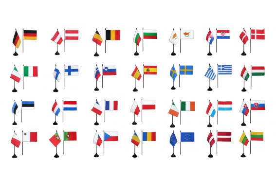 AZ FLAG Fahnenkette EU – 6 Meter Mit 28 Flaggen, Je 15x10 Cm, 100% Polyester