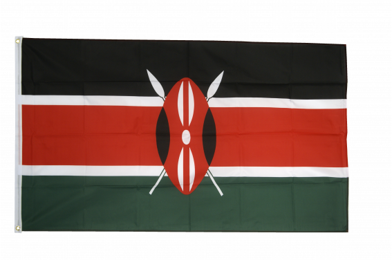 Schweißband Fahne Flagge Kenia 7x8cm Armband für Sport 