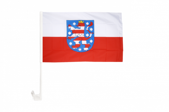 Bandiera Auto Germania, Alsino, 45 Cm, Con Asta In Plastica Resistente, Colori Vivaci E Cuciture Di Qualità, Per Eventi Sportivi - 2