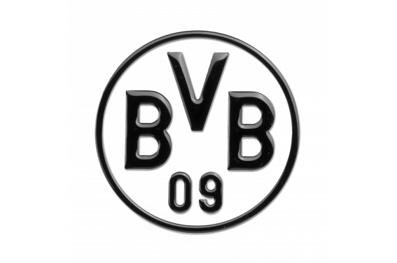 Auto-Aufkleber Borussia Dortmund Schwarz - 8 x 8 cm 