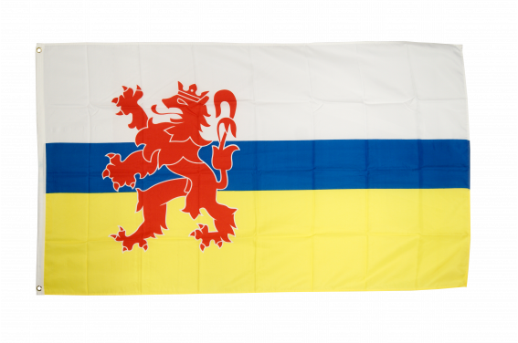 Flaggenfritze Stockflagge Niederlande Limburg – 30 X 45 Cm, Aus Reißfestem Polyester, Mit 60 Cm Holzstab