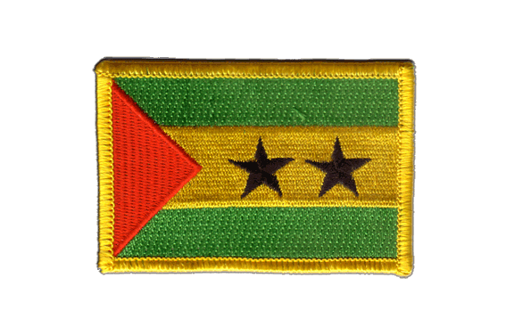 AUFNÄHER Patch FLAGGEN flagge São Tomé und Príncipe   flag Fahne  7x4.5cm 
