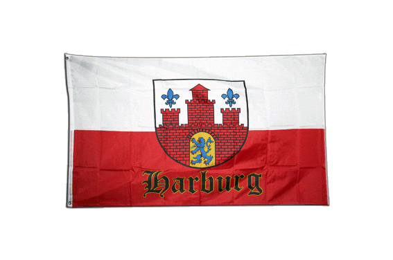 Hamburg Flagge – Rot, 90x150 Cm, Aus Reißfestem Polyester, Perfekt Für Feste & Dekoration