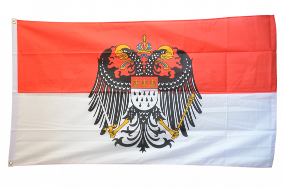 Fahne Deutschland Stadt Köln mit großem Wappen Flagge Kölner Hissflagge 90x150cm 