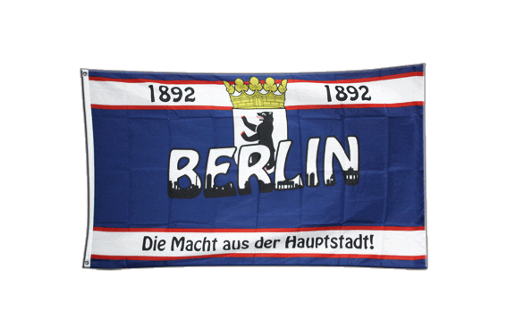Fahne Berlin Hauptstadt Karte Hissflagge 90 x 150 cm Flagge 
