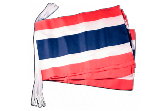 Fahnenkette Flagge Fahne Thailand Flaggenkette 6 m 8 Flaggen 30 x 45 cm 