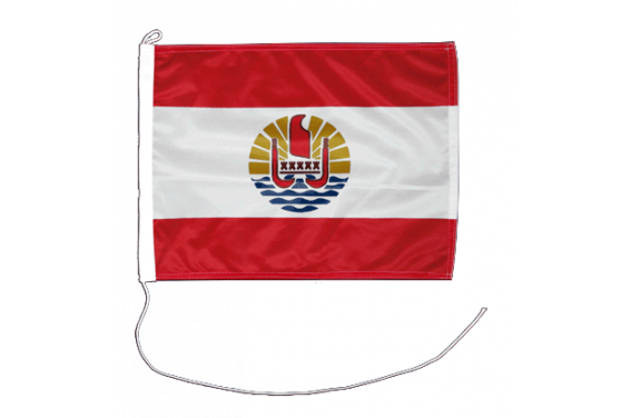 Fahne Flagge Französisch Polynesien 20 x 30 cm Bootsflagge Premiumqualität 
