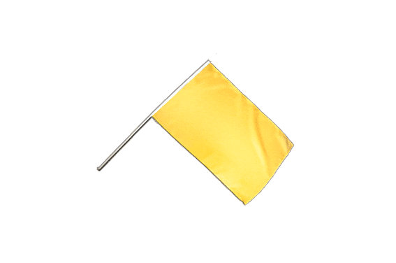 Einfarbig Gelb Stockflagge Flaggen Fahnen Stockfahne 30x45cm