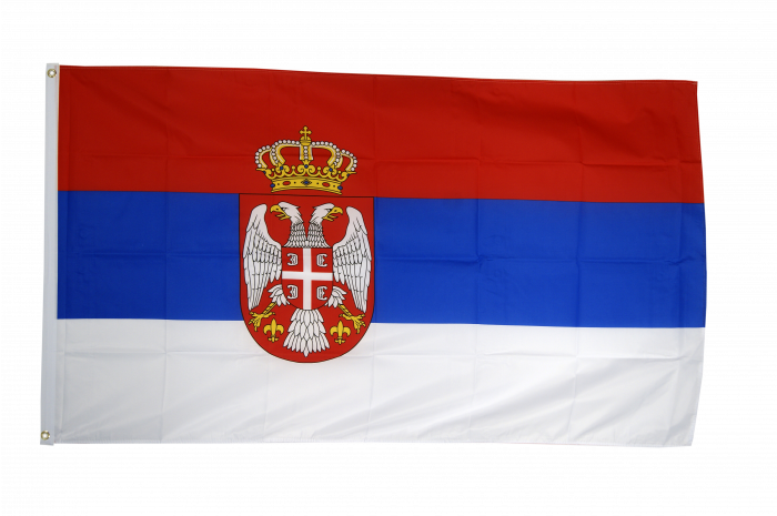 Flagge Fahne Serbien Mit Wappen Gunstig Kaufen Flaggenfritze De