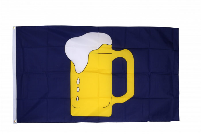 XXL Bier-Fahne – 150x250 Cm, Reißfest Aus Polyester