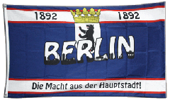 60 x 90 cm Flagge Fahne Hertha BSC Logo blau-weiß