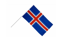 Stockflagge Island - 60 x 90 cm