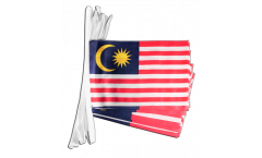 Fahnenkette Malaysia - 15 x 22 cm