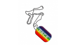 Dog Tag Regenbogen mit PACE - 3 x 5 cm