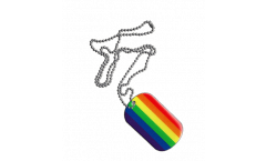 Dog Tag Regenbogen - 3 x 5 cm