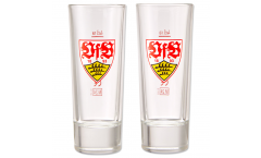 VfB Stuttgart Schnapsglas Logo 2er Set, 4 cl