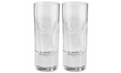 VfB Stuttgart Schnapsglas Logo Relief 2er Set, 7 cl