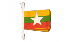 Fahnenkette Myanmar neu - 15 x 22 cm