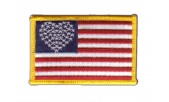 Aufnäher Herzflagge USA - 8 x 6 cm