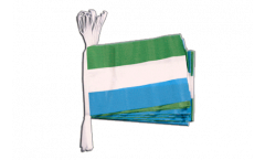 Fahnenkette Sierra Leone - 15 x 22 cm