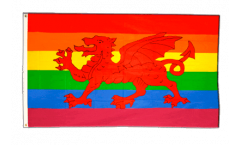 Fahne Drache Vs. Adler – 90 X 150 Cm, Polyester, Wasser- & Sonnenbeständig