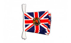 Fahnenkette Großbritannien mit Wappen - 15 x 22 cm