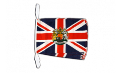 Fahnenkette Großbritannien mit Wappen - 30 x 45 cm