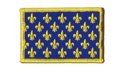 Aufnäher Frankreich Lilienwappen, blau - 8 x 6 cm