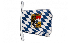 Fahnenkette Deutschland Bayern mit Wappen - 30 x 45 cm