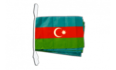 Fahnenkette Aserbaidschan - 30 x 45 cm