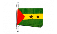 Fahnenkette Sao Tome und Principe - 30 x 45 cm