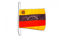 Fahnenkette Venezuela 8 Sterne mit Wappen - 30 x 45 cm